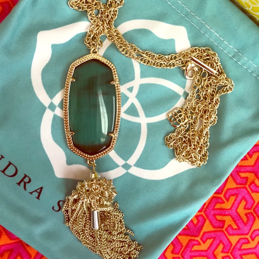 Kendra Scott Rayne Emerald Necklace